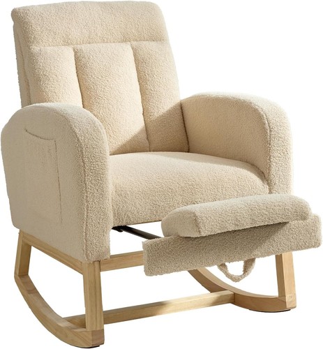 Rocking chair with footstool - rocking,