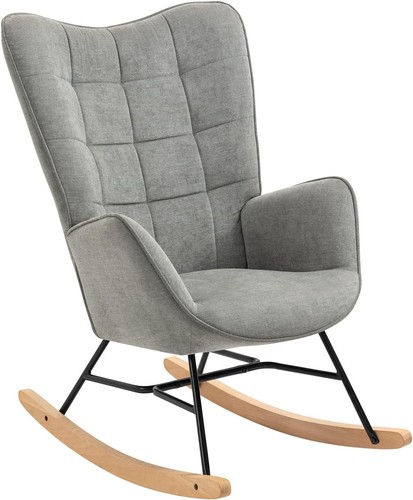 Grey rocking chair - chair, nursery