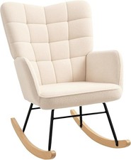 HOMCOM Wingback Rocking Chair